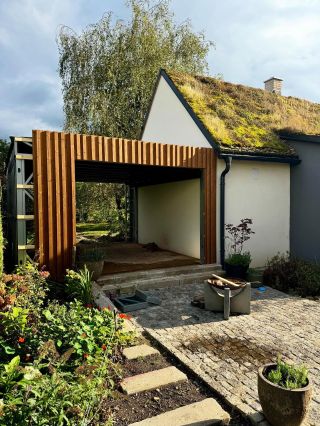 Další ukázka Luna panel systému z thermoborovice 😎😍 Materiál najdete u nás na stránkách. #wood #thermowood #woodartwork...